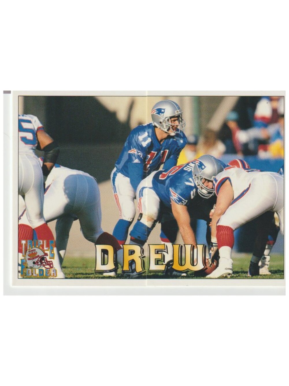 Drew Bledsoe 1994 Pacific Trading Cards Triple Folder – Ungraded – Patriots